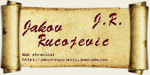 Jakov Rucojević vizit kartica
